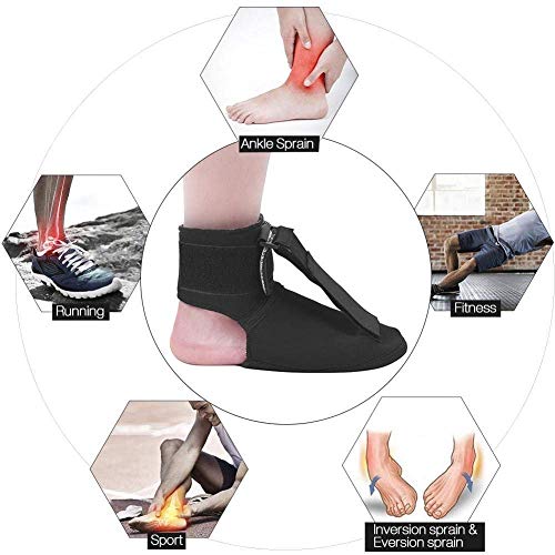 Yesbaby Adjustable Plantar Fasciitis Night Stretching Splint Boot for Sleeping Soft Foot Brace Support & Heel Pain Relief (Size : L)