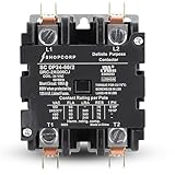 Shopcorp AC Contactor 60 Amp 75 RES 2 Pole Contactor 24v Coil – Definite Purpose (DP) UL Listed for HVAC Contactor, Refrigeration & Heat Pump