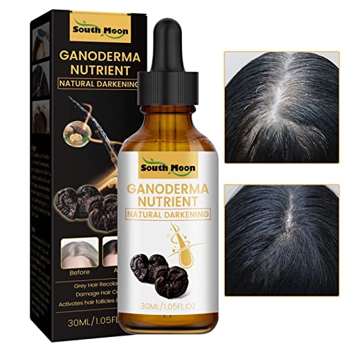 SHRIGM Anti-cabelos brancos, loção hidratante nutritiva para o cabelo com essência anti-cabelos para homens - óleo natural para o crescimento do cabelo 30 ml, para parar o emagrecimento