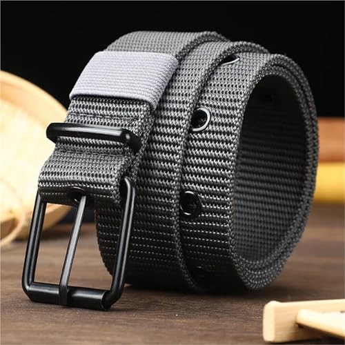 Belt Men's Belt Canvas Belt, Men's Needle Buckle Belt, Versatile Jeans Belt Classic Men's Belt for Business(Black)3