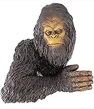 DinQ Shy Bigfoot Yeti Tree Statue, Realistic Resin Gorilla 3D Hugging Tree Outdoor Garden Garden Dec