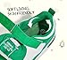 LUCKY STEP Kid's Sneakers School Running Loafers Low Top Walking Tennis Casual Shoes Strap Athletic Fashion Sneakers for Children/Boys/Girls(Green/White,Little Kid 13)