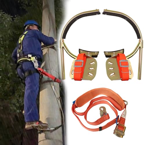 Kit antidérapant électrique pour grimper aux poteaux avec crampons d'arbres portables
