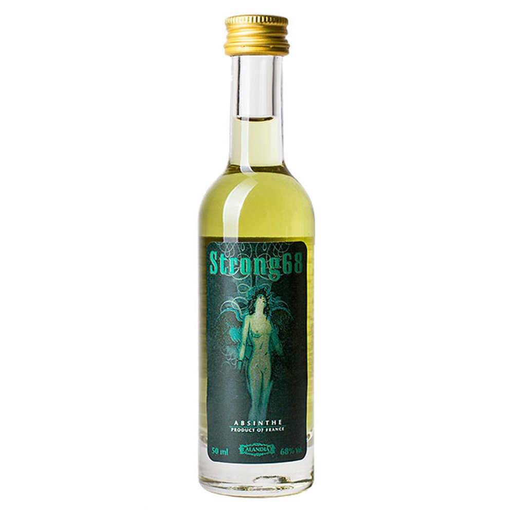 Absinth Starter Set von ALANDIA | Komplett mit original Absinthes (2x 50 ml) | 1x Reservoir Glas | 1x Edelstahl Löffel | 1x Zucker