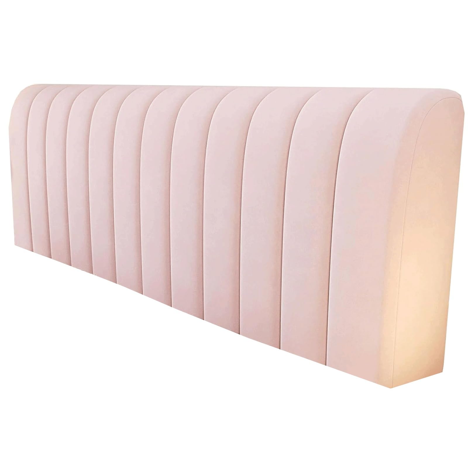 uyeoco Fundas Cabecero de Cama Terciopelo Cubierta de Cabecera Elástica Funda Funda Acolchada para cabecero Tejido de Terciopelo Suave(C,59inch/150cm)