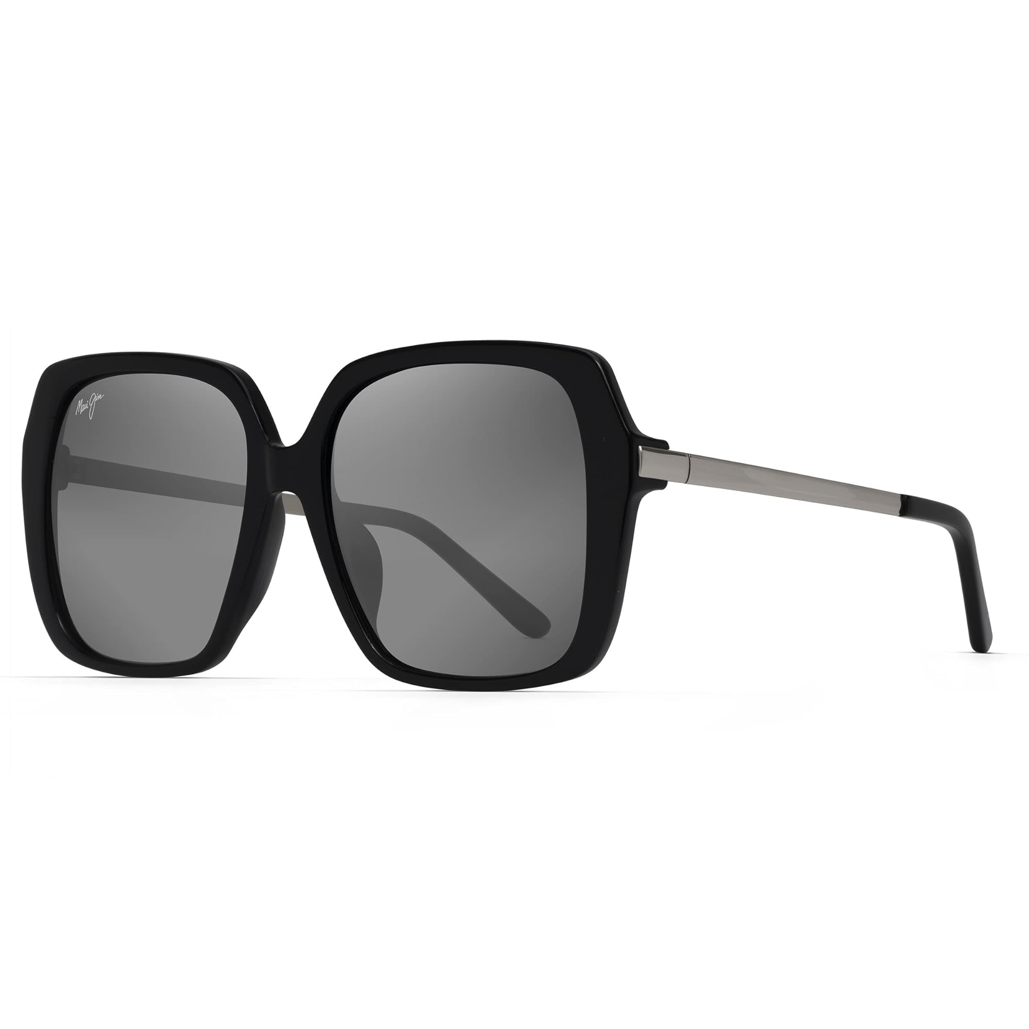 Maui Jim Okulary przeciwsłoneczne, szary przy basenie, czarny połysk, jeden rozmiar, Szary przy basenie, czarny połysk, rozmiar uniwersalny