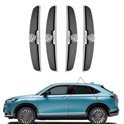 Image of BRAINLE Car Door Accessories All Rubber Corner Edge Guards and Handle Protector Scratch Protection for Car Exterior (Compatible for VW)