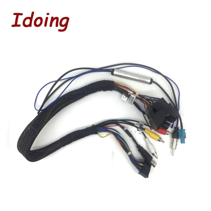 Idoing Automotive Car Stereo for Audio CD/DVD Harness Adapter Extended line for VW