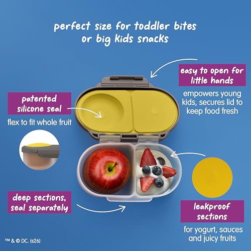 Image of b.box Batman Snack Box, Snack Containers for Kids, Kids Lunch Box