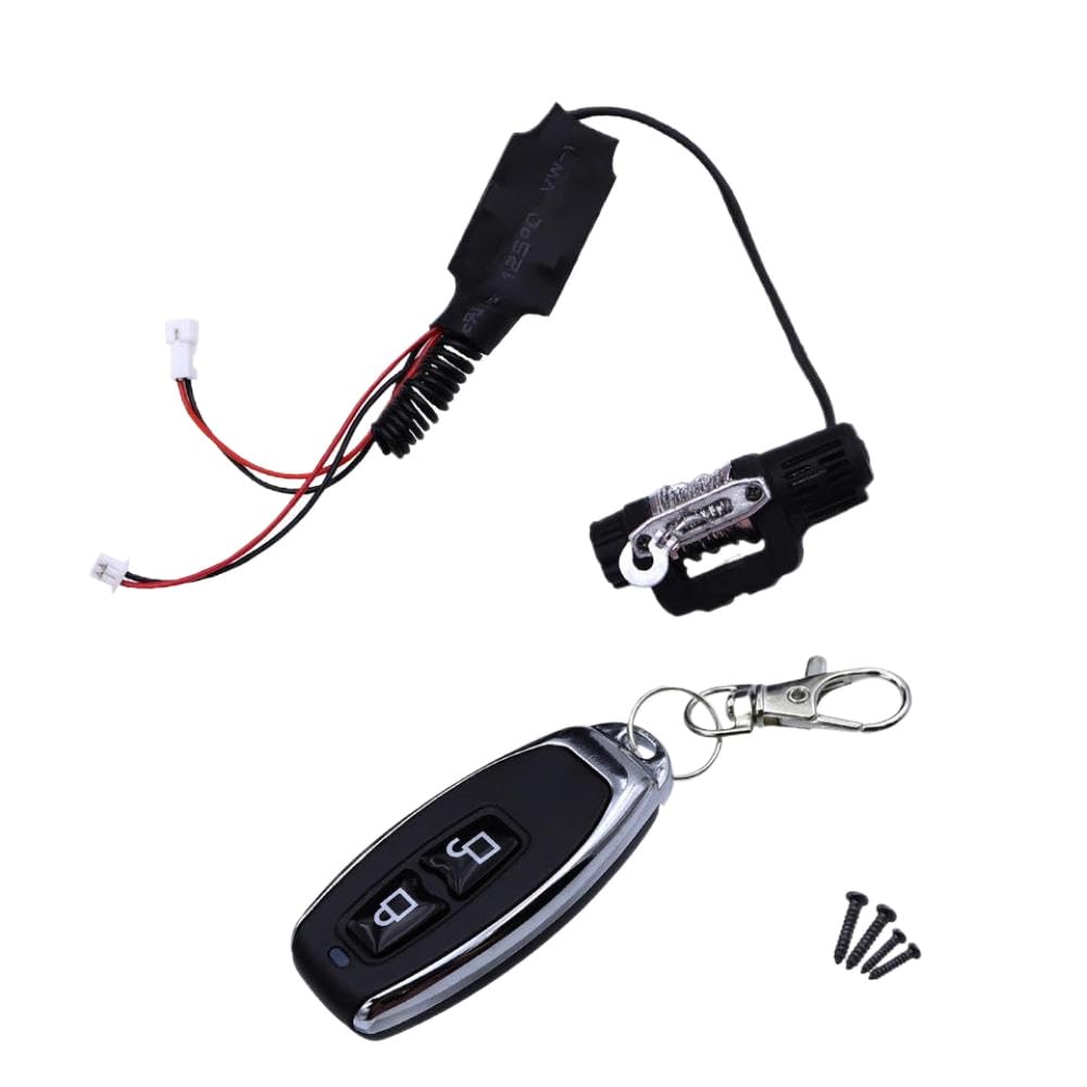 Compatible With FMS K5 1 24 RC Car Models Aftermarket Replacement Front Bumper Winch Remote Controller Vehicle Upgrade Parts(Winch n Controller)