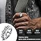 JeweBella 12Stück Edelstahl Ringe Set für Herren - Silber Poliert, Keltischer Knoten, Vintage Biker, Schwarz Kette, Wikinger Gothic - Verlobung Freundschaftsringe für Männer