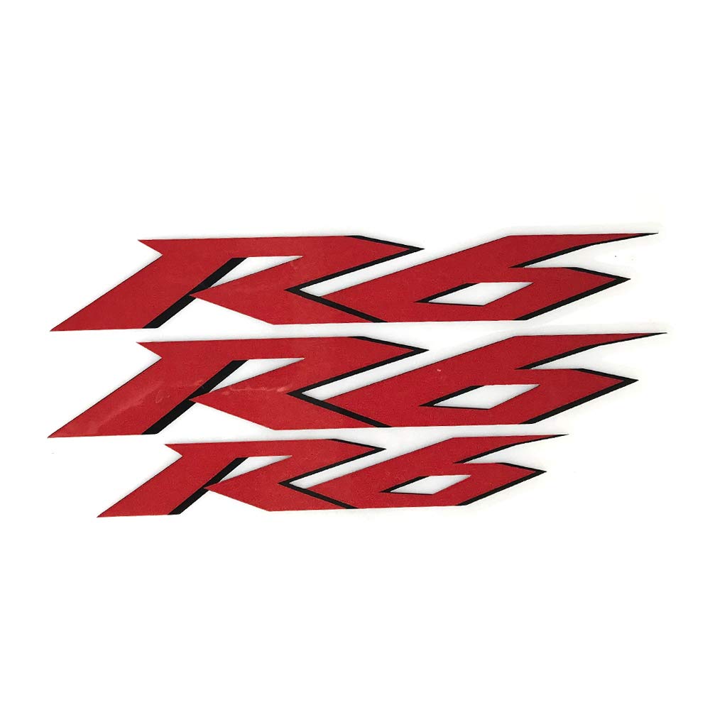 Reflective Motorcycle Flat Plain Bike Decal Sticker Compatible with Yamaha YZF R6