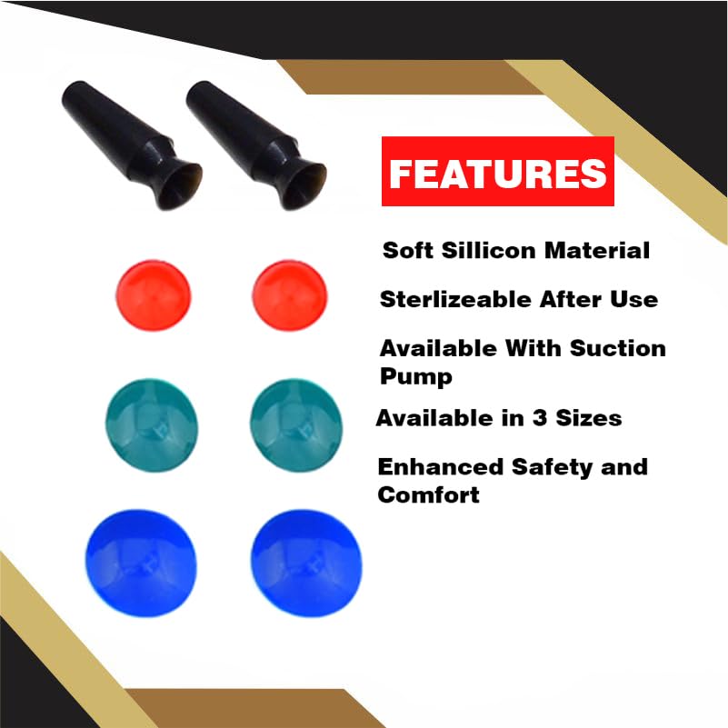 Miniatura 6 de Kodachi Protector de ojos corneales  Silicio pequeño, mediano, grande, juego de 3 pares con succión, 8 piezas