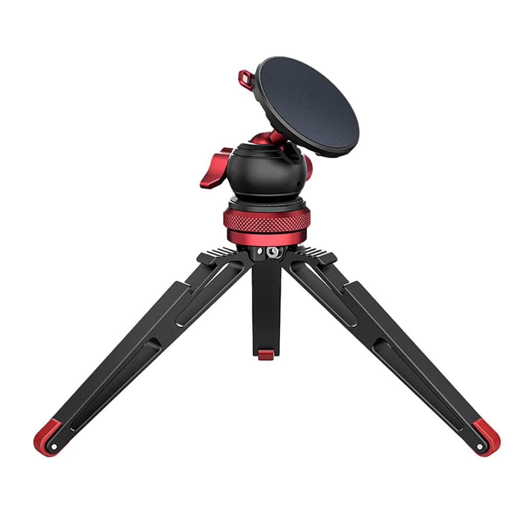 BGNing Magnetic Base Mobile Phone Holder Ball Head Tripod Mount Phone Stand Bracket Compatible with 16 15 Phone Selfie Stick Pole