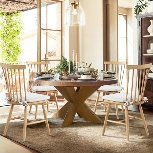 Esszimmerstu00fchle Beige Holz QAQCDAHJI Wooden Dining Chairs Set
