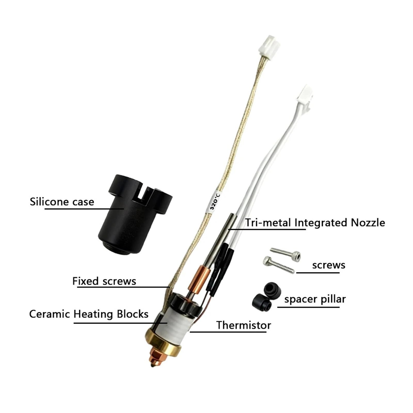 Compatible for Creality, assemblage Hotend for Ender-3 V3 Plus