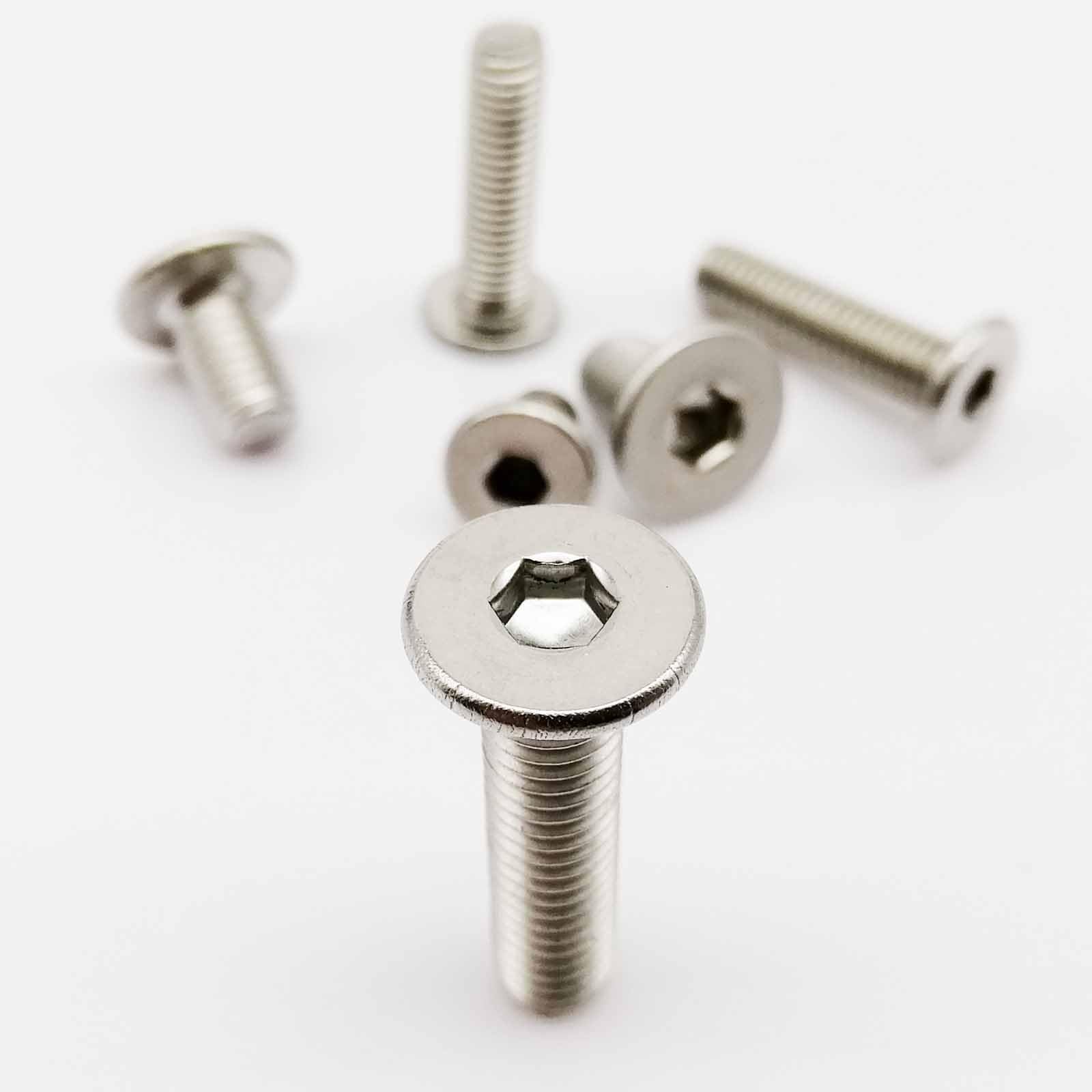 Tornillo autorroscante de 5/50 cm M1.6 M2 M2.5 M3 M4 M5 M6M8 A2 304 hexagonal de acero inoxidable ultrafino ultrafino bajo plano cabeza de oblea tornillo cubierta (40 mm, M6 10 piezas)