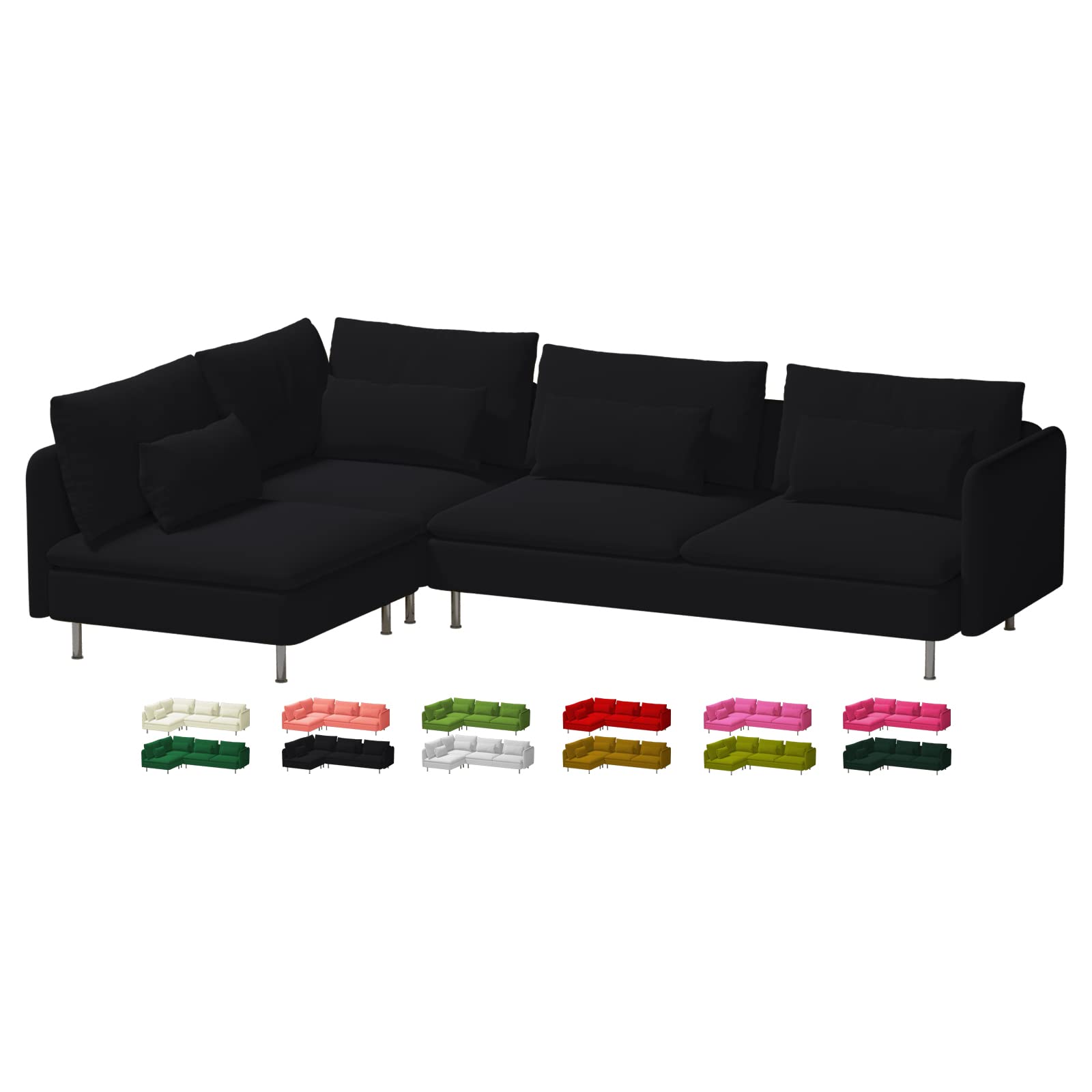 Amazon.com: Custom Made Soderhamn Sectional Couch Velvet