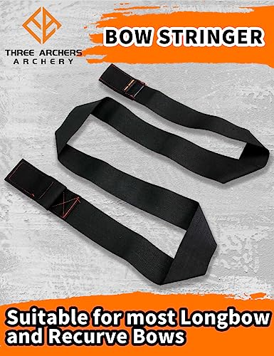 THREE ARCHERS Archery Bow Stringer Durable Nylon Bow String Tool for Longbow & Recurve Bow Limbsaver Stringing Accessories - Image 5