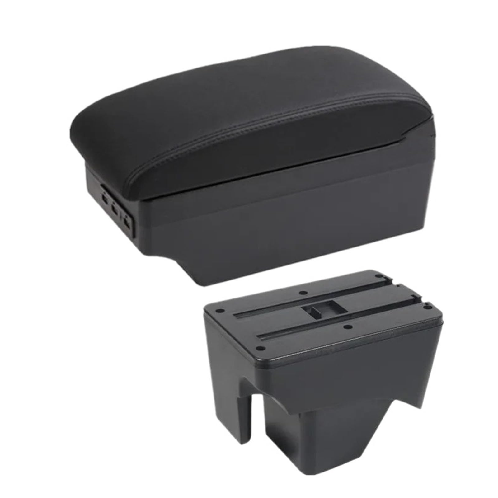 Ggwqoops Car Armrests For VW For TERA 2025 Central Storage Box Interior Retrofit Car Accessories Armrest Box(C2 black line 7USB)