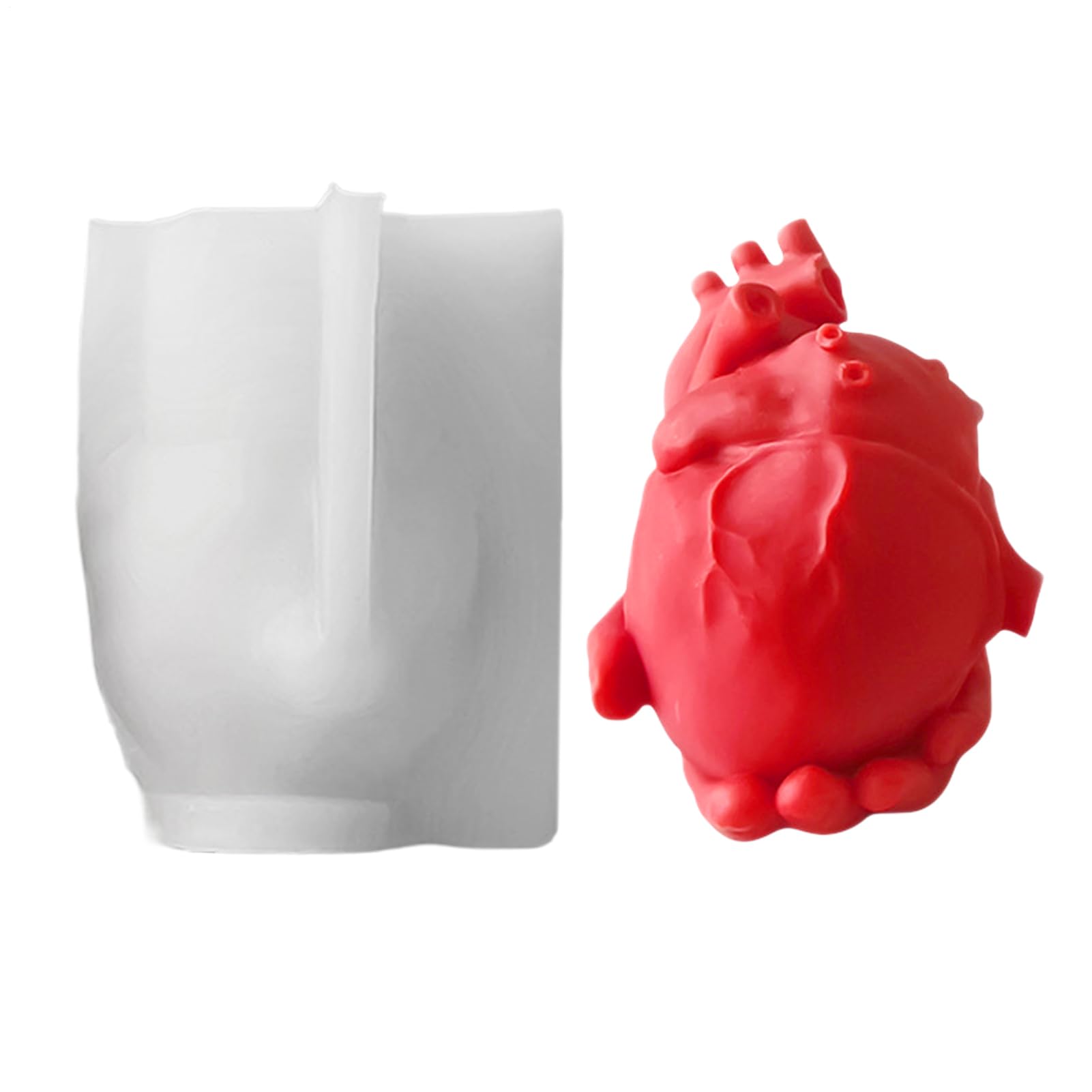 Moule cœur humain en silicone pour réussir facilement gâteaux et bougies 3D