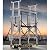 DCHOOD Scaffolding Platform Heavy Duty Steel Electric Lifting Scaffold, Foldable Lifting Platform Scaffold Tower Construction Lift Loader Elevator with Swivel Casters Scaffold