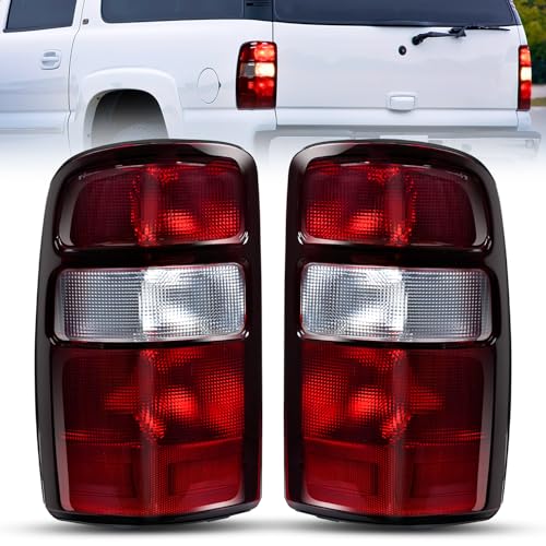 Nilight Taillight Assembly Compatible with 2000 2001 2002 2003 2004 2005 2006 Chevy Tahoe Suburban GMC Yukon Tail Light OE Style Rear Lamp Replacement Driver and Passenger Side