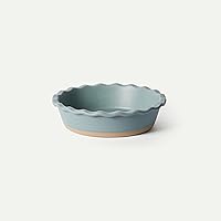 Vista 9 de MORA Molde de cerámica para hornear – 9 pulgadas – Plato profundo y estriado para tarta de manzana antigua, quiche, tartas, tartas, etc. – Plato