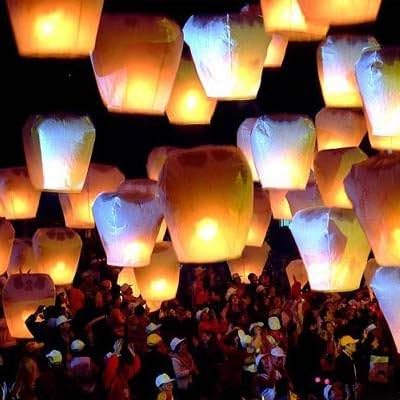 Flying Lanterns 10-Pack Flying Lanterns, Traditional Chinese Flying Sky Lanterns 10-Pack