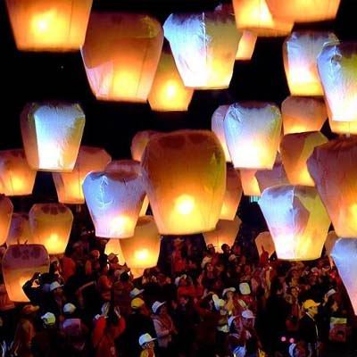 Yooyel Flying Lanterns 10-Pack Flying Lanterns, Traditional Chinese Flying Sky Lanterns 10-Pack