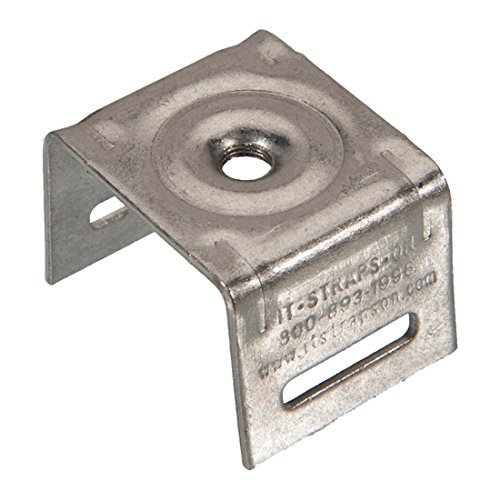 ISO SB004 Stainless Steel Bull's Eye™ Sign Mounting Brackets, Straight Leg w/no Bolt or Washer, 50 per Box