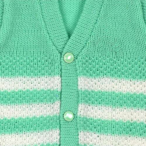 Image of Baby Woolen Sweater /Winter Wear for Baby Girl and Baby boy(Green, 0 to 3 Months) 3 Pcs Set