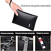 A-QMZL Clutch Bag Men's PU Leather Elegant Handbag Large Capacity Pochette Envelopes Handbags Card Slot Pockets Zipper Wallets Man with Strap Wrist Bag Business Casual Travel Office #3