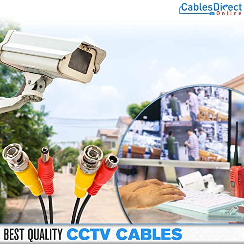 image for Cables Direct Online 10FT White Premade BNC Video Power Cable Extensio