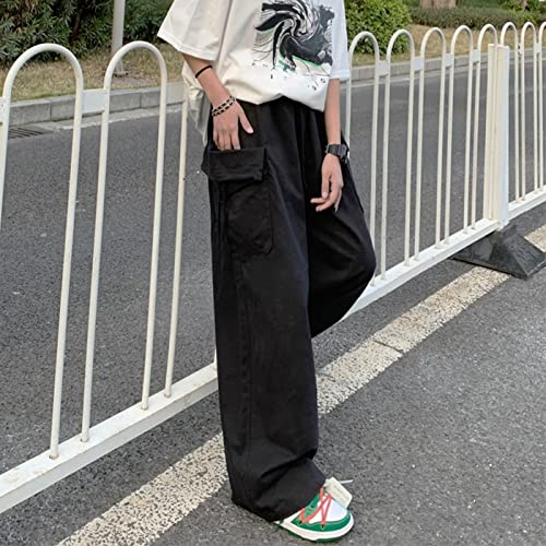 Cargo Pants Women Baggy Y2K Streetwear Cotton Solid Vintage Loose Fit with Pockets Palazzo2
