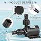EXLECO Wasserpumpe Bürstenlose DC 12V, Mini Wasser Pumpe 800L/H 5 M Kleine Tauchpumpe Aquariumpumpe Keramik Pumpenkern Pumpe für Aquarium Teich Brunnen Pool Wasserzirkulationssystem