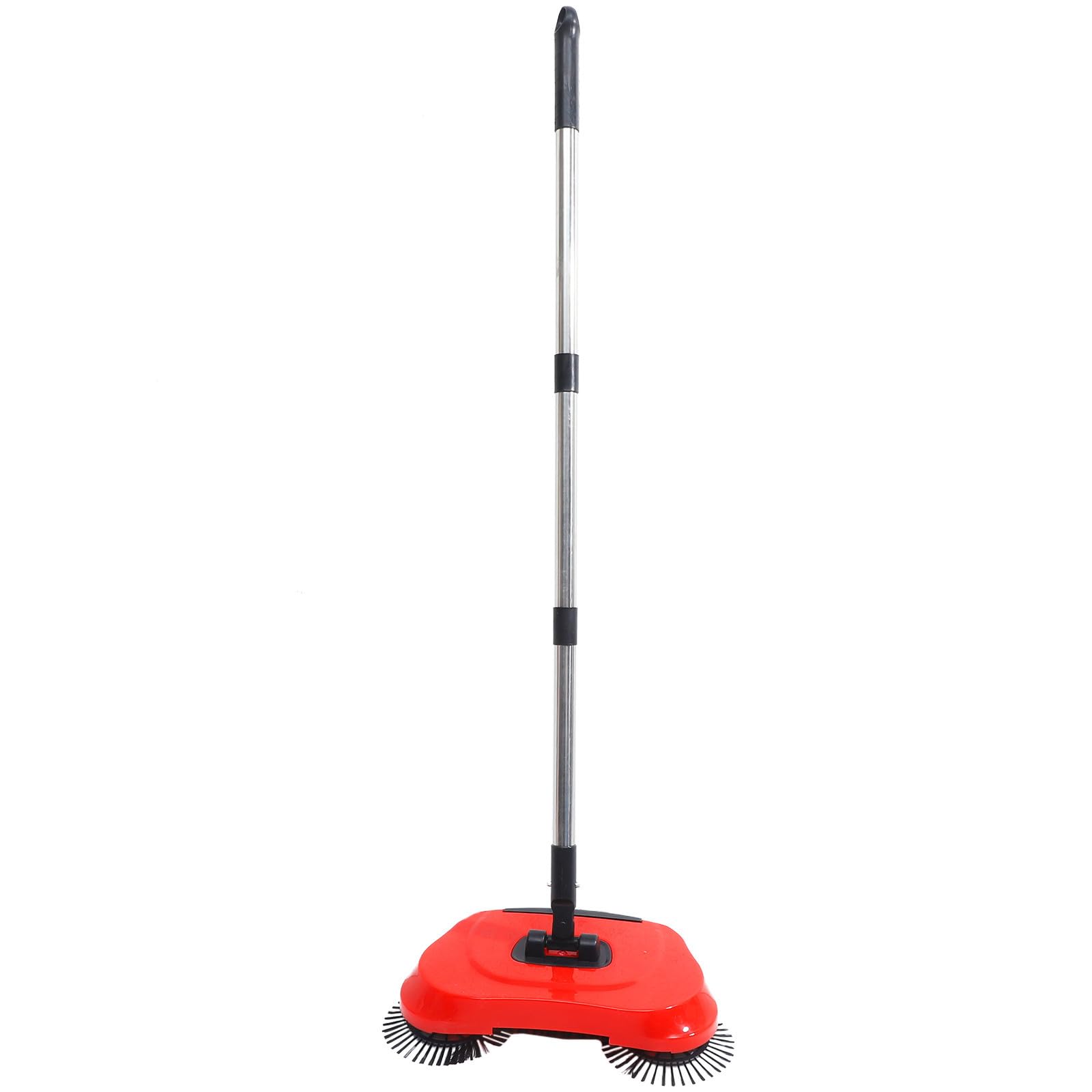 Barredora de empuje manual automática con mango ajustable para limpieza de suelos