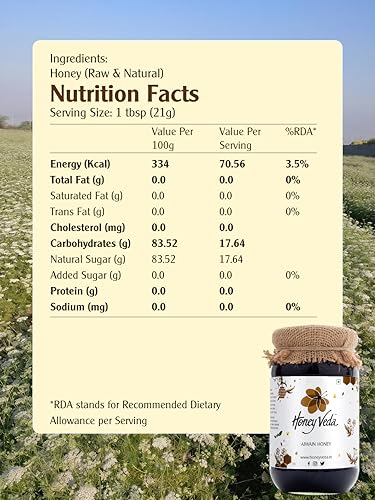 Image of HoneyVeda Ajwain Raw Honey (150g) | 100% Natural Honey | Raw Unprocessed & Unpasteurized Single Flora Indian Nectar for Immunity, Cold & Cough Relief, & Metabolism Support (Pack of 1)