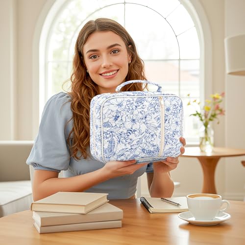 BESARME Lined Floral Bible Cover Case for Women, Large Bible Case — view 5