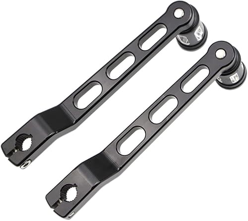 Miniatura 3 de DreamSeek Palanca de cambio de talón y dedo del pie + clavija de cambio para Harley FL Softail/Touring, Road King, Street Glide/Tri Glide Trikes