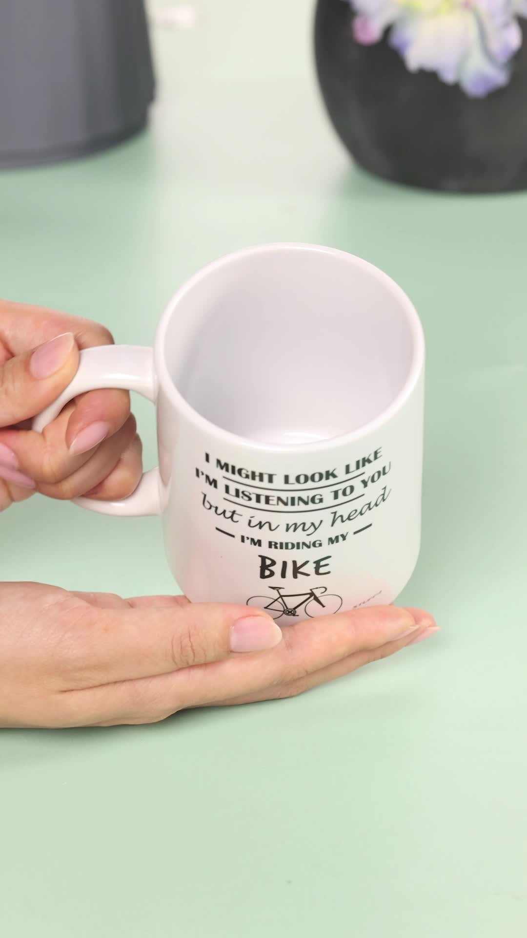 Funny Bike Gifts Mug - Bike W**ker - Rude Funny Christmas For Men Women - View #6