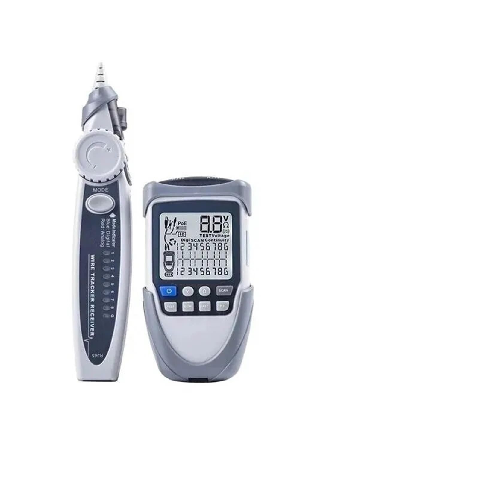 Cable Tracker, Network Cable Tester LAN Line Finder PoE Test Digitalized Tracing Breakpoint Ethernet Checking