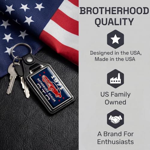 Image of Brotherhood Car Key Chain for Camaro - Classic Models Keychain | For Men and Women Gift Key Ring - -