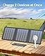 WASTDE Solarpanel Faltbar, 15W Tragbares Solar Ladegerät USB-C/USB/Ausgang für Handy Tablets, 24% Hoher Umwandlungswirkungsgrad IPX4 Wasserdicht für Camping Outdoor Aktivitäten
