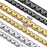 ankerkette edelstahl 7mm ღ Dimension ღ Kettenlänge: 46 cm(18 Zoll) lang/6 mm breit; Gewicht: 32 g