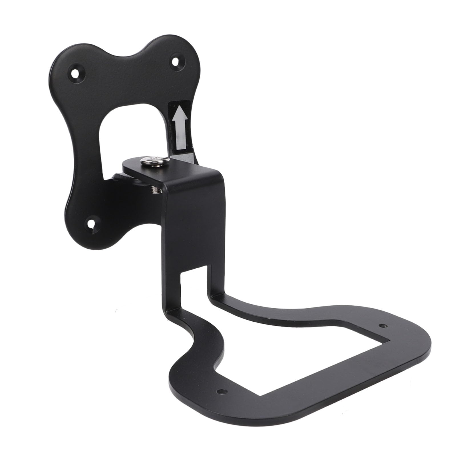 Aramox Soporte de Pared para Altavoz, Soporte de Pared para Altavoz de Metal, Giratorio de 3 Mm de Grosor, Ahorro de Espacio con Tornillos para Enchant, Sala de Estar, Oficina en Casa (Black)