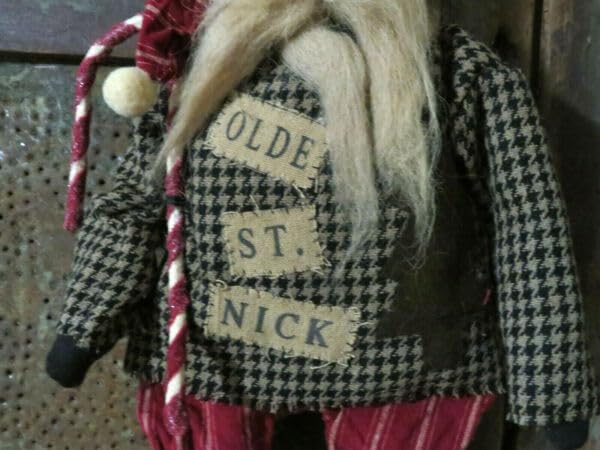 Grubby-Primitive-Old-World-Santa-Claus-Doll-Tea-Stained-St-Nick-w-Candy-Cane-for-Holiday-Kitchen-Farhouse-Home-Decor Grubby Primitive Old World Santa Claus Doll Tea Stained St Nick w Candy Cane for Holiday Kitchen Farhouse Home Decor