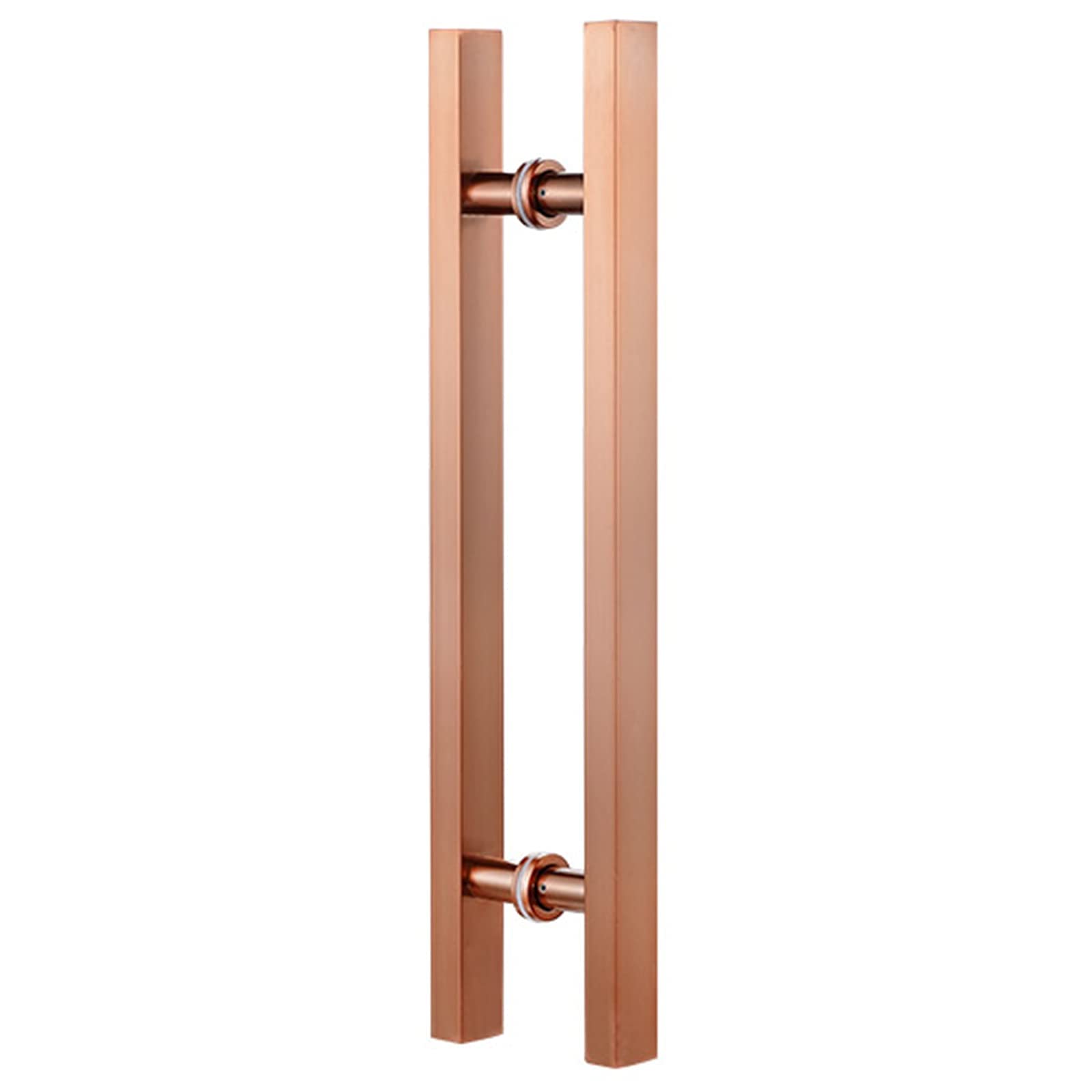 SaryEdge 20inch/24inch/47inch Square Entry Door Handle, Steel Push Pull Door Handle for Shower Glass Sliding/Barn Door/Interior Exterior Door, Include Fit,Rose Gold-5,Rose Gold-50cm