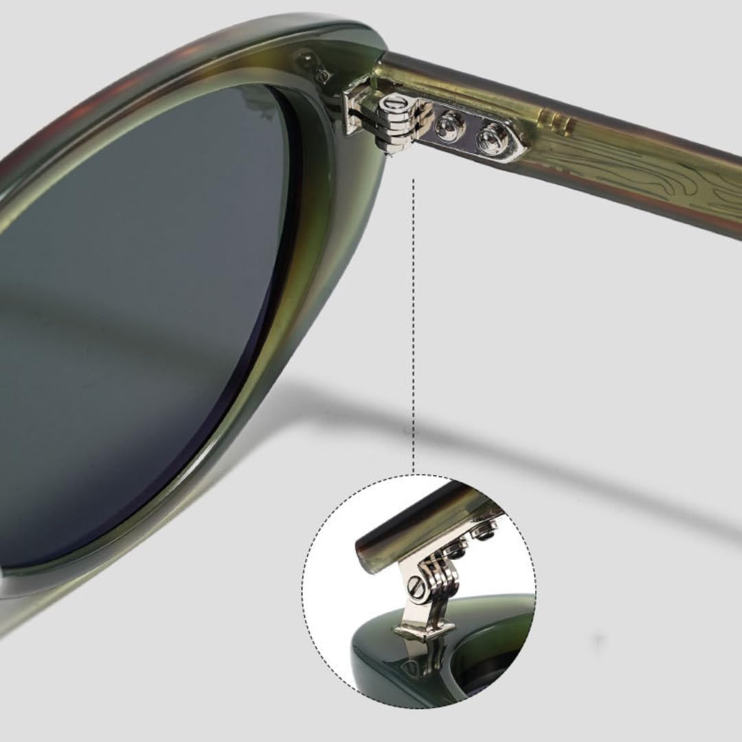 Occhiali da sole a occhi di gatto in acetato sottile, alla moda, con protezione UV400