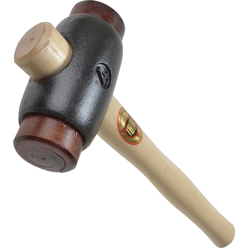Thor 01-016 16 Rawhide Hammer Size 4,Black, Brown